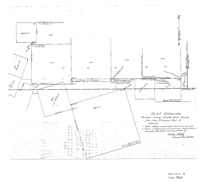 12229, Real County Sketch File 6, General Map Collection