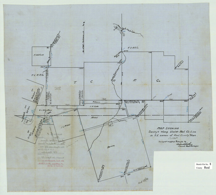 12230, Real County Sketch File 8, General Map Collection