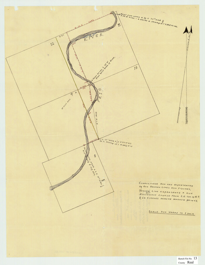 12232, Real County Sketch File 13, General Map Collection