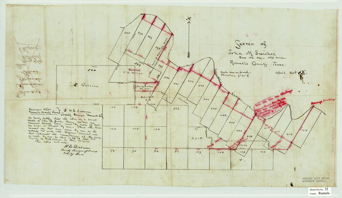 12266, Runnels County Sketch File 35, General Map Collection