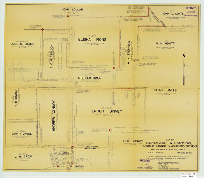 12276, Rusk County Sketch File 40, General Map Collection