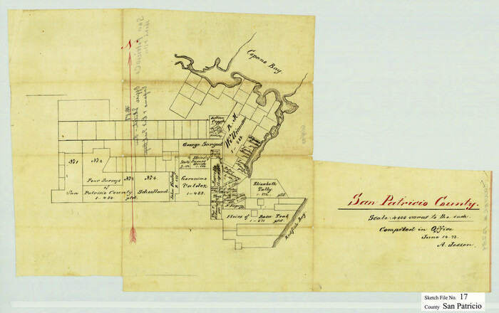 12284, San Patricio County Sketch File 17, General Map Collection