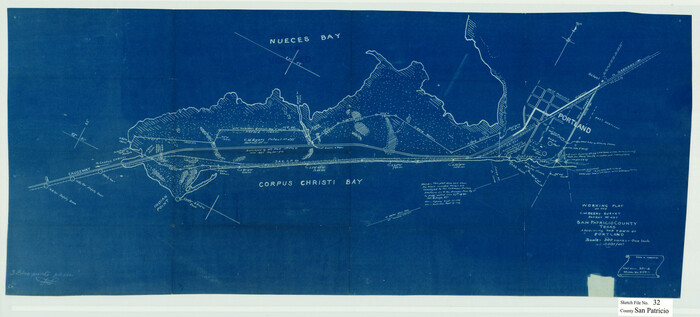 12287, San Patricio County Sketch File 32, General Map Collection