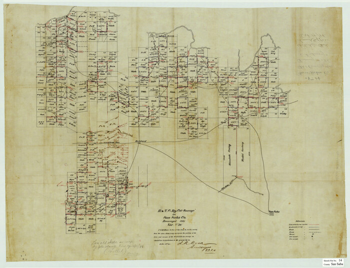 12293, San Saba County Sketch File 14, General Map Collection