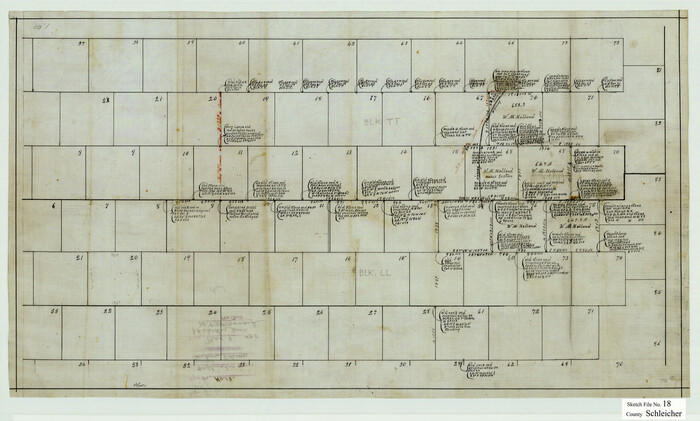 12300, Schleicher County Sketch File 18, General Map Collection