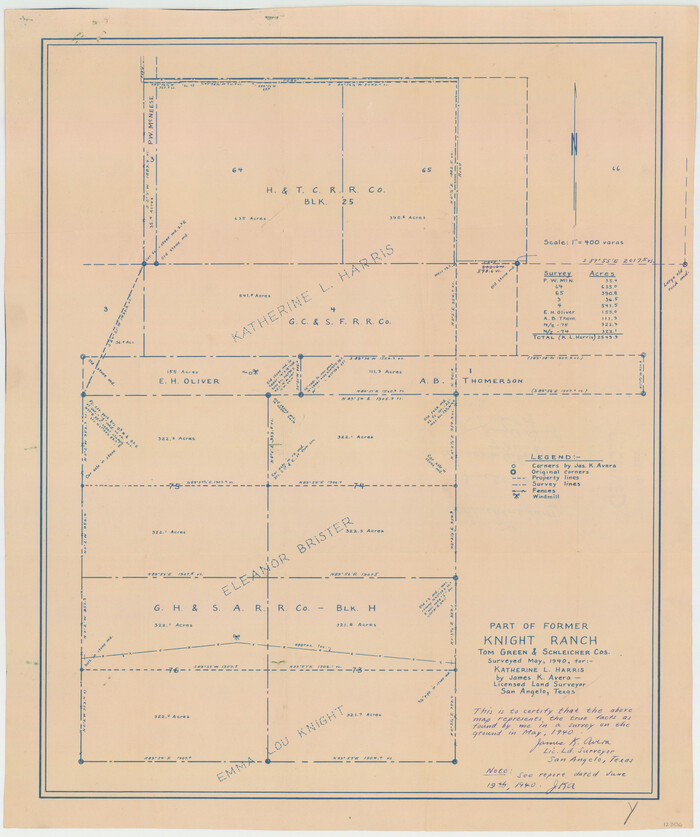 12306, Schleicher County Sketch File 29, General Map Collection