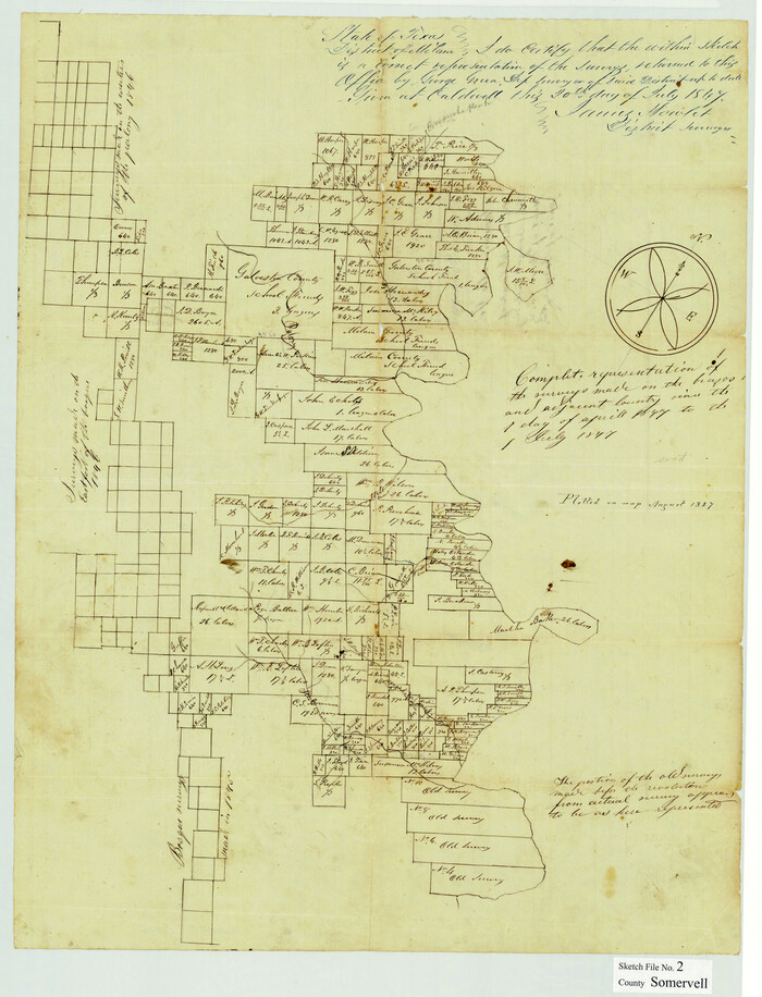 12325, Somervell County Sketch File 2, General Map Collection