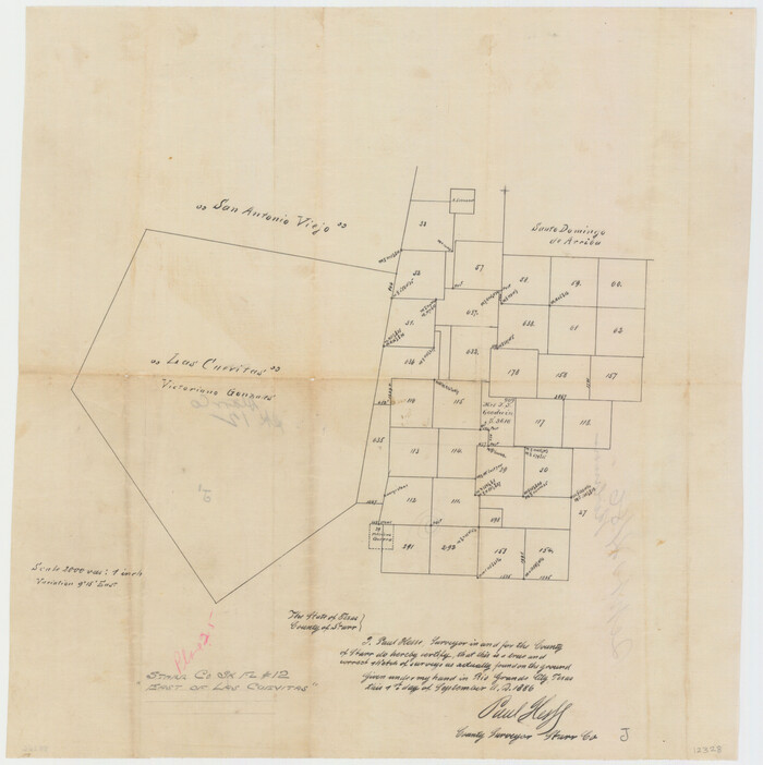 12328, Starr County Sketch File 12, General Map Collection