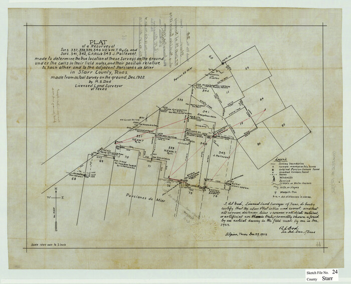 12332, Starr County Sketch File 24, General Map Collection