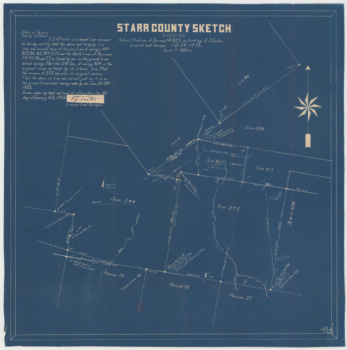 12333, Starr County Sketch File 27, General Map Collection