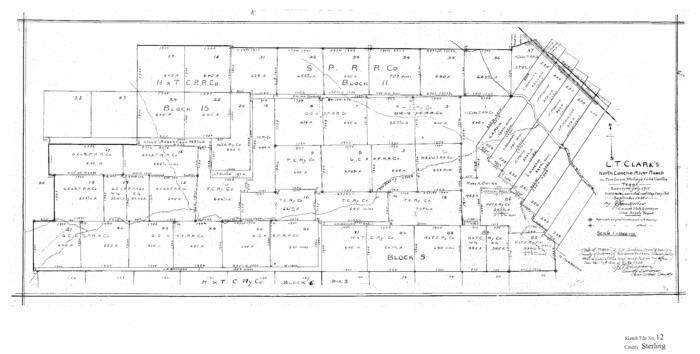 12358, Sterling County Sketch File 12, General Map Collection