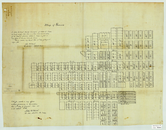 12379, Sutton County Sketch File 8, General Map Collection