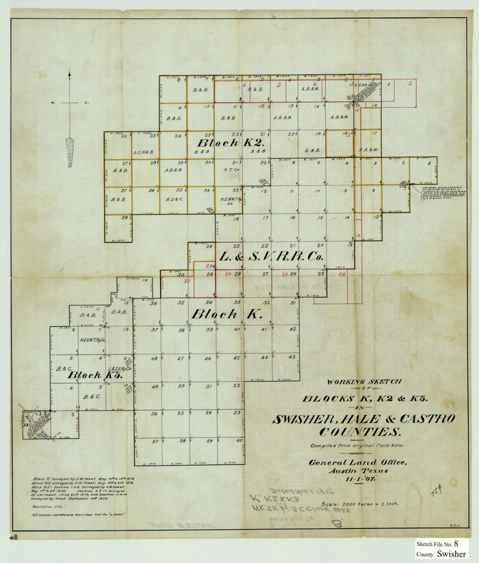 12405, Swisher County Sketch File 8, General Map Collection