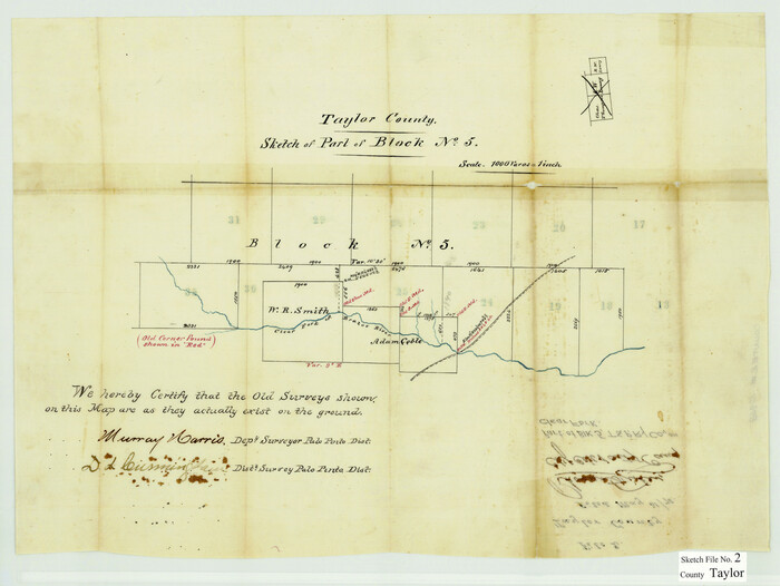 12408, Taylor County Sketch File 2, General Map Collection