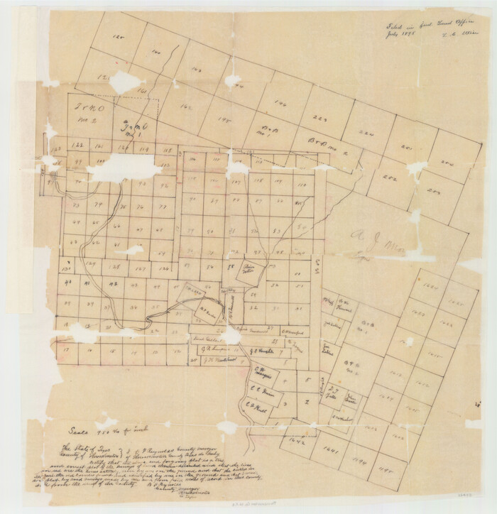 12433, Throckmorton County Sketch File 8, General Map Collection
