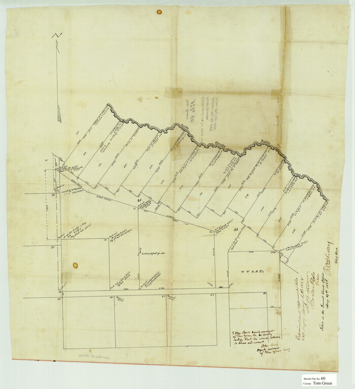 12444, Tom Green County Sketch File 60, General Map Collection