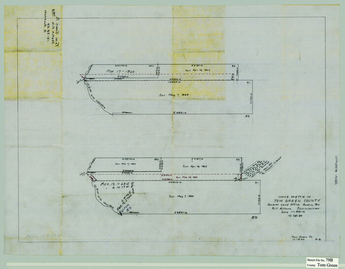 12451, Tom Green County Sketch File 79B, General Map Collection