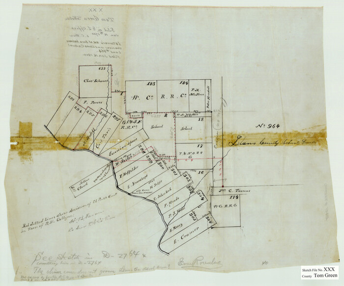 12457, Tom Green County Sketch File XXX, General Map Collection