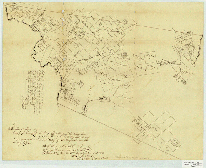 12495, Trinity County Sketch File 43, General Map Collection