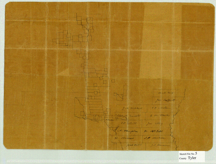 12497, Tyler County Sketch File 5, General Map Collection