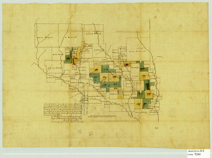12498, Tyler County Sketch File 6-2, General Map Collection