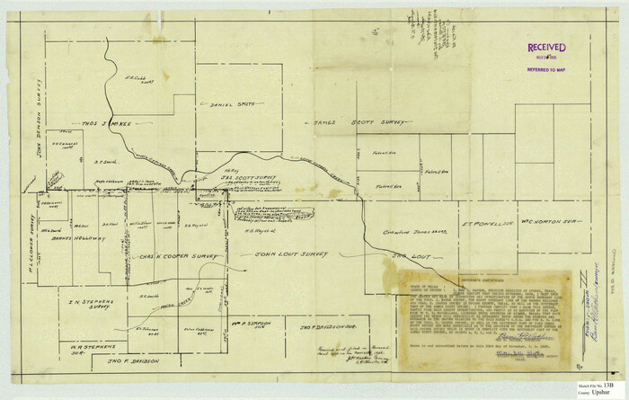 12504, Upshur County Sketch File 13B, General Map Collection