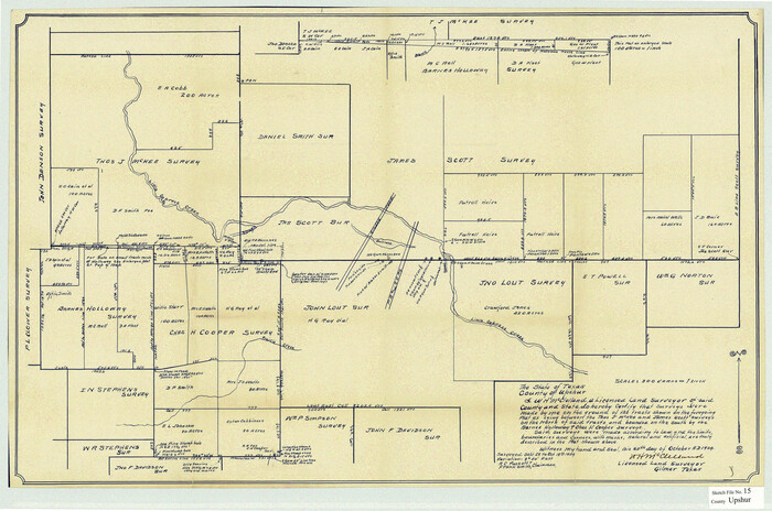 12505, Upshur County Sketch File 15, General Map Collection