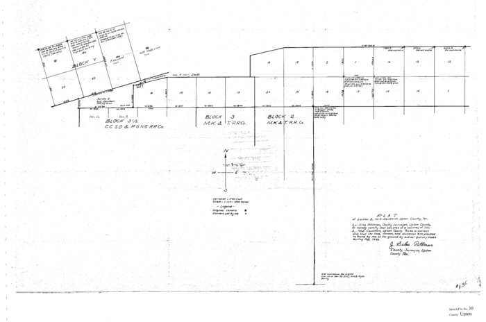 12522, Upton County Sketch File 30, General Map Collection