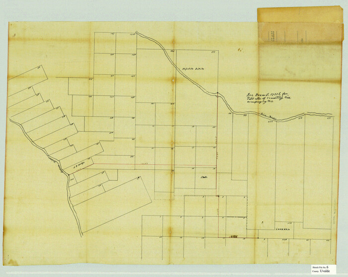 12526, Uvalde County Sketch File 6, General Map Collection