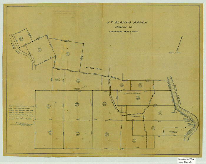 12535, Uvalde County Sketch File 23a, General Map Collection