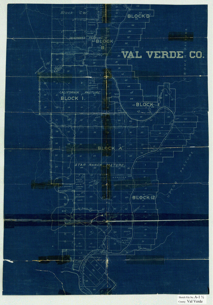 12539, Val Verde County Sketch File A1 1/2, General Map Collection