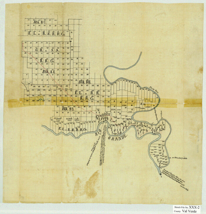 12548, Val Verde County Sketch File XXX2, General Map Collection