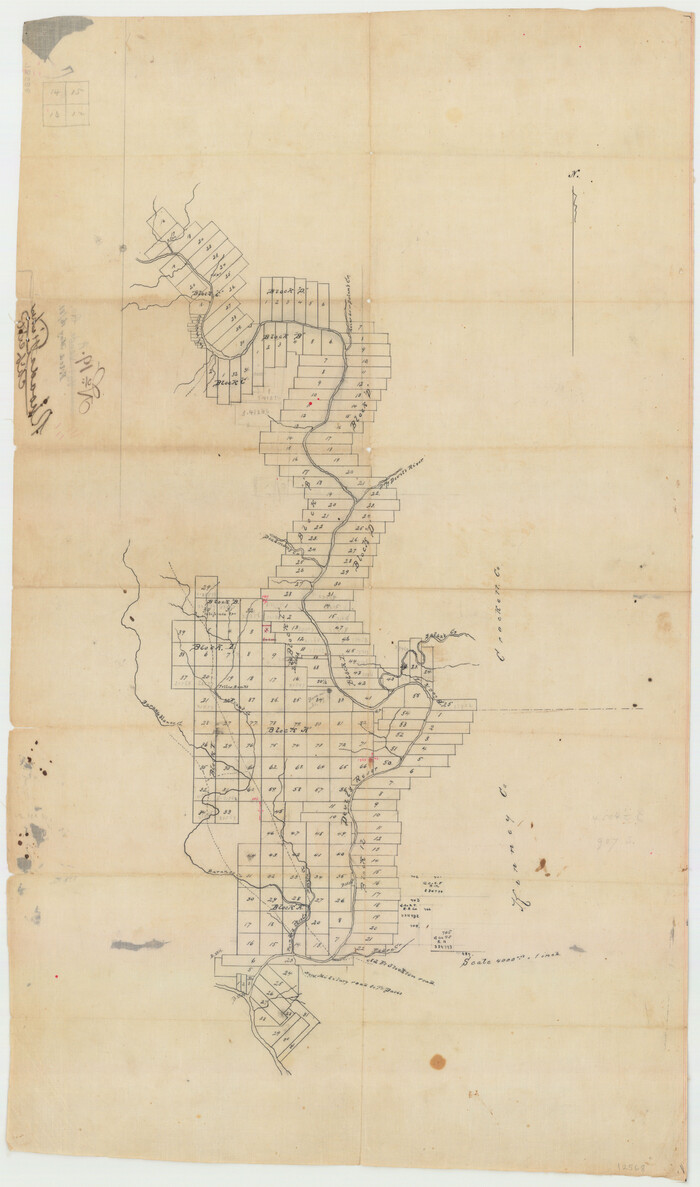 12568, Val Verde County Sketch File 19a, General Map Collection