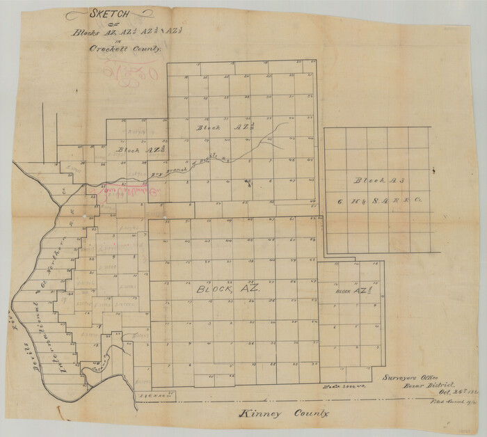 12569, Val Verde County Sketch File 20, General Map Collection