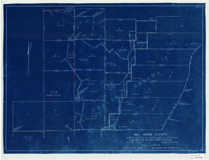 12585, Val Verde County Sketch File 43, General Map Collection