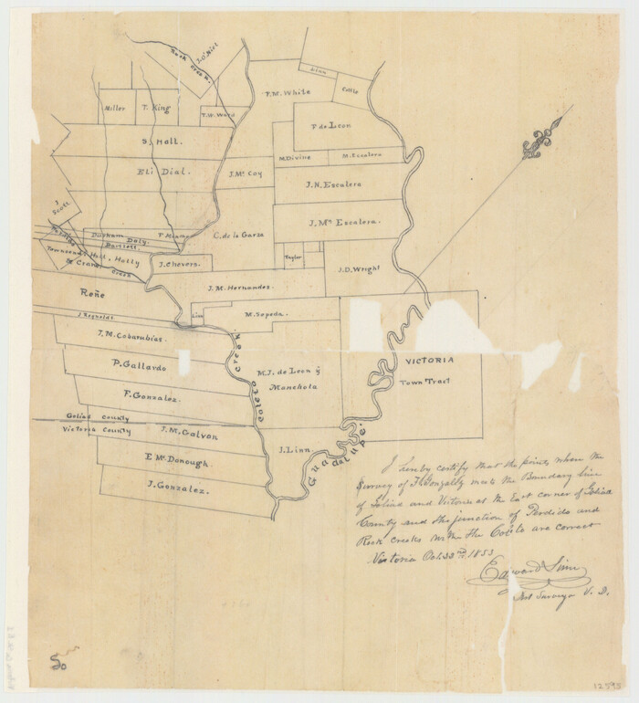12595, Victoria County Sketch File 1, General Map Collection