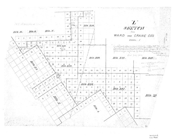 12601, Ward County Sketch File L, General Map Collection
