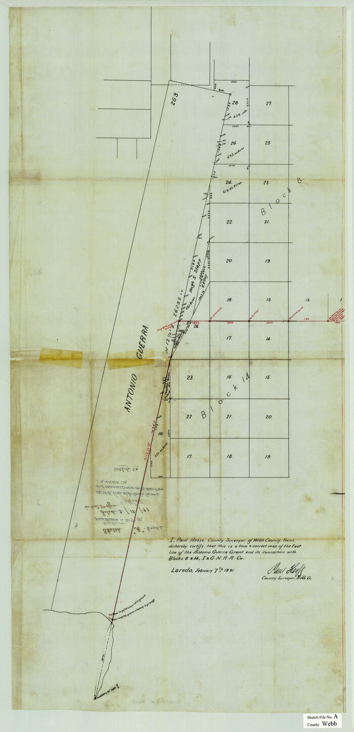 12603, Webb County Sketch File A, General Map Collection