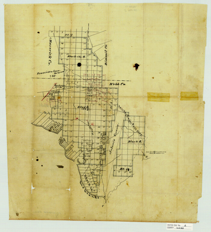 12612, Webb County Sketch File 2, General Map Collection