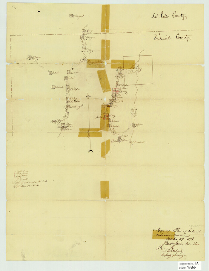 12623, Webb County Sketch File 1a, General Map Collection