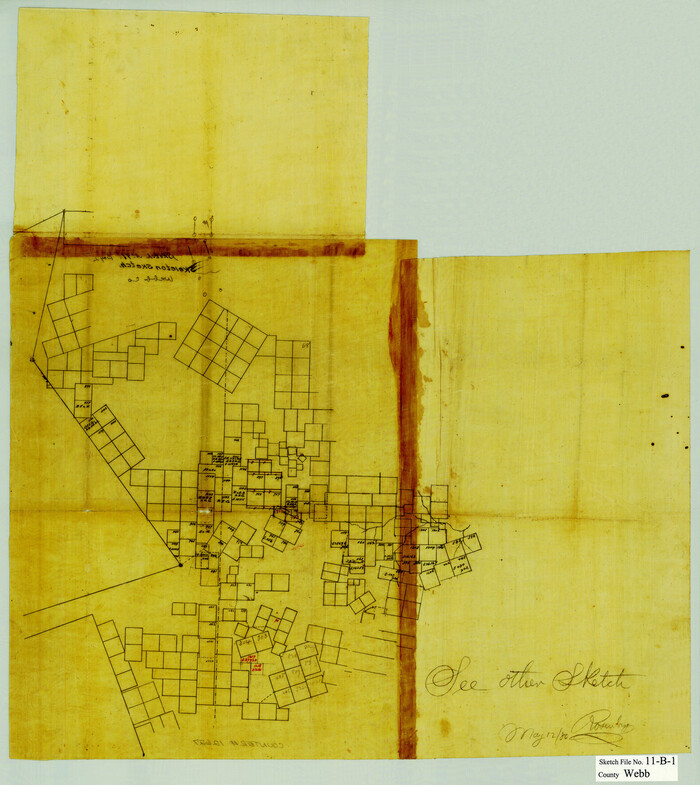 12627, Webb County Sketch File 11b-1, General Map Collection