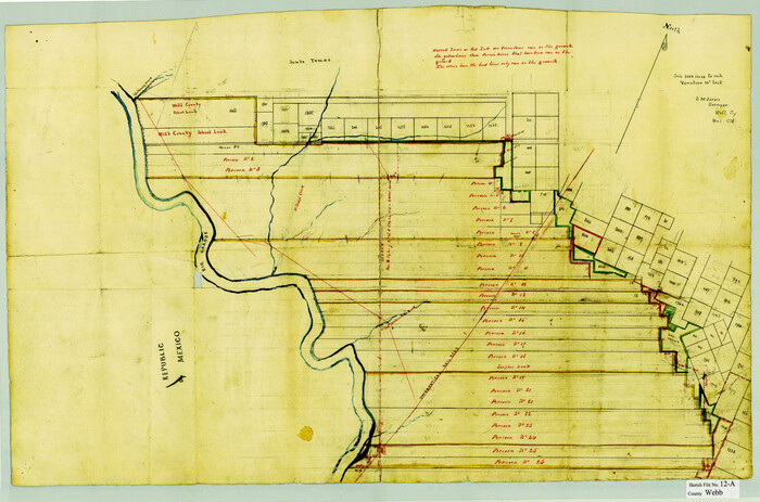 12628, Webb County Sketch File 12a, General Map Collection
