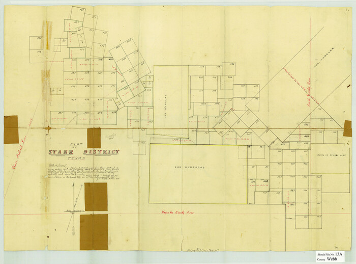 12631, Webb County Sketch File 13a, General Map Collection