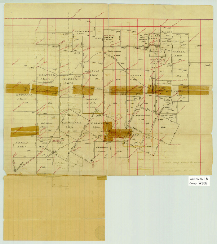 12637, Webb County Sketch File 18, General Map Collection