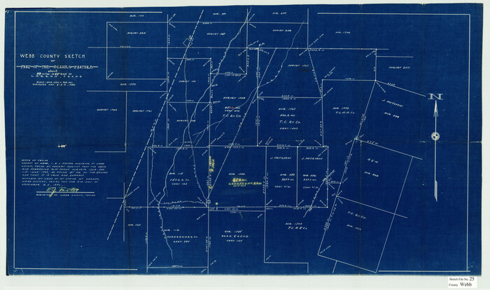 12639, Webb County Sketch File 25, General Map Collection