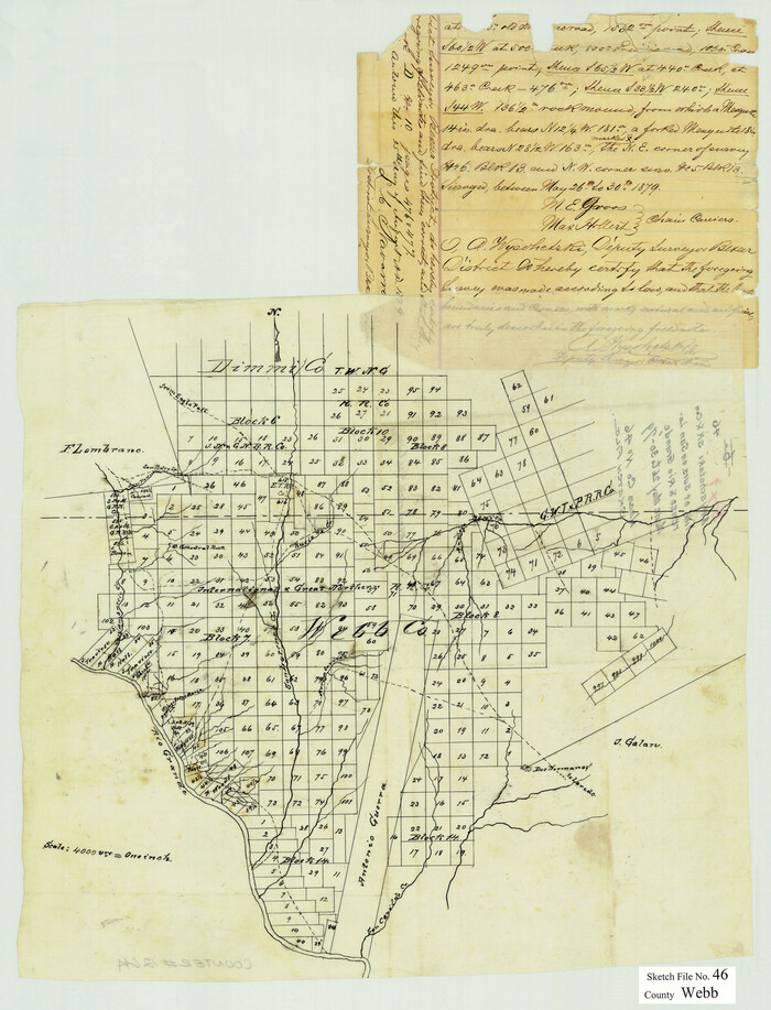 12644, Webb County Sketch File 46, General Map Collection
