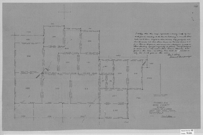 12646, Webb County Sketch File 48, General Map Collection