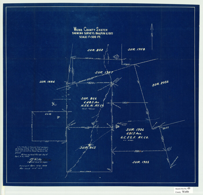 12647, Webb County Sketch File 49, General Map Collection