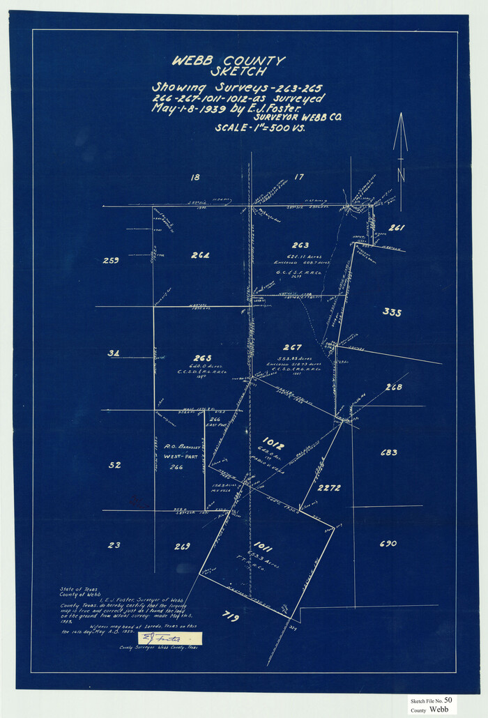 12648, Webb County Sketch File 50, General Map Collection
