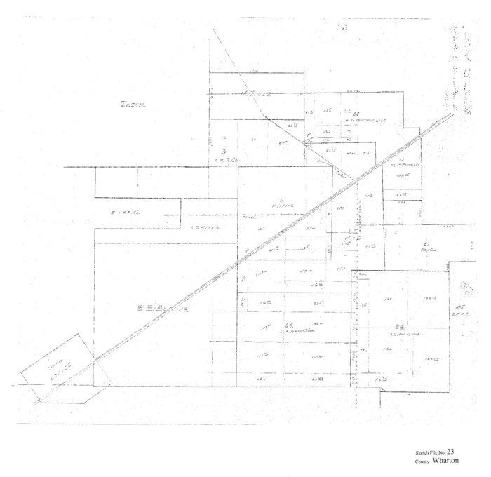 12667, Wharton County Sketch File 23, General Map Collection